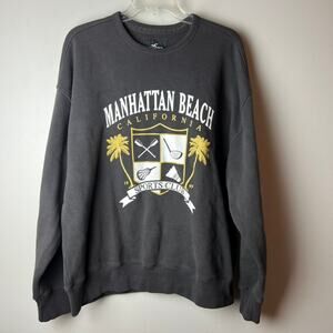 Hollister Manhattan Beach Sports Club Crewneck Sweatshirt Size Large